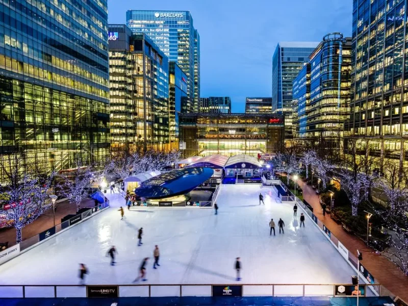 Canary Wharf Ice Skating