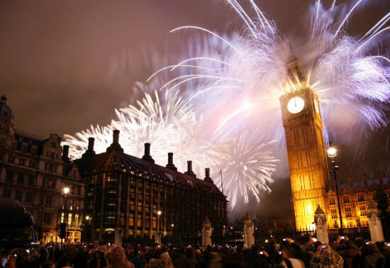 The 2012 New Year's Eve Fireworks In London