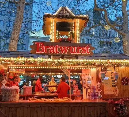 Leicester square christmas market